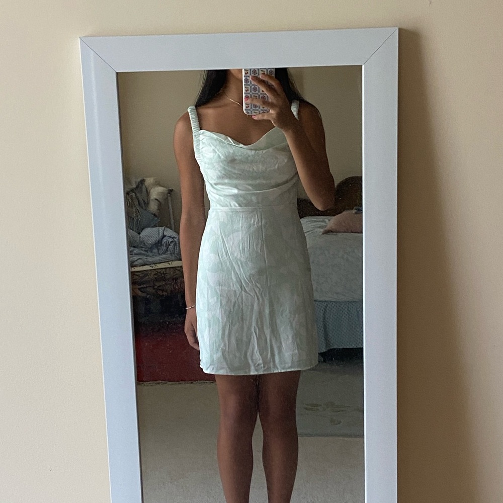 Cowl Neck Mint Green Dress - NWT